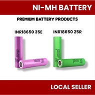 🇸🇬🥇 Original INR18650 35E 25R 3500/2500 mAh 18650 battery 3.7V Rechargeable Lithium Ion Battery Flat Top