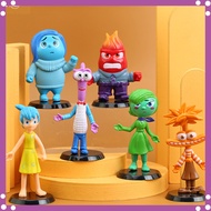 6pcs Inside Out 2 Figures Set Anxiety Joy Sadness Anger anime Action Figure Cute Doll Toy Decorative