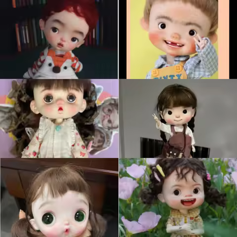 Muñeca QBaby kkne Amydoll itwo BJD 1/6, muñeca de expresión de cabeza grande, muñeca Anime fit Blyth