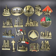 Metal Fridge Magnet Magnetic Refrigerator Stickers Malaysia Austria Spain Dubai Russia souvenir Toy