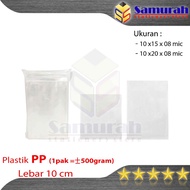 Thick Clear PP Plastic Bag 10 x 20 cm Wide x 08 Mic Transparent Plastic/ 10 x 15 0.08 Micron 10x20 -
