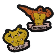 Jane Eyre Velcro Badge Backpack Decoration Cute Little Fire Dragon Fitness Series Embroidered Badge