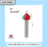 (JT) MATA ROUTER KAYU CNC BITS - ENGRAVING ROUTER BIT MATA ROUTER 90 DERAJAT