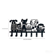 Whimsical Cute Dog Squad Wall Mounted Rack, Sturdy Hook. Warmth Decor, Keep Daily Items Tidy, Bring 