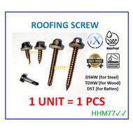 (Brand IX) Self Drilling Screw C/W washer for roofing Awning (TDHW) /Skru Kayu