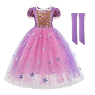 Rapunzel Dress for Girls Halloween Masquerade Party Child Tangled Costume Toddler