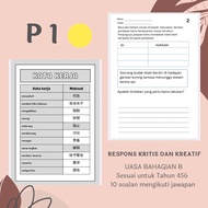 UASA TAHUN 456 Bahagian b Respons kritis dan kreatif