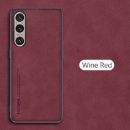 ฝาปิดโทรศัพท์หนังหนังแกะสำหรับ Sony Xperia 1 VI เคส Xperia1VI 1VI 10VI 10 VI กรอบนิ่ม TPU กรอบป้องกั