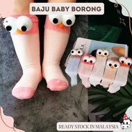 [ Baju Baby Borong ] Baby long socks, elmo design, 0-1y, 1-3y, S1454