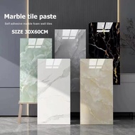 30x60cm Marble Wall Tile Paper Kitchen Wall Sticker Wall Paper Bathroom Wallpaper Waterproof Tile St