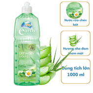 Nước rửa chén bát hữu cơ Earth Choice hương nha đam 1 lít - NK Úc