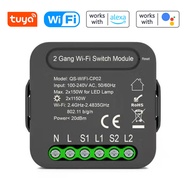 QS-WIFI-CP02 Tuya WiFi Intelligent Switch Module Home Electrical Appliance Conversion 2 Gang Lightin