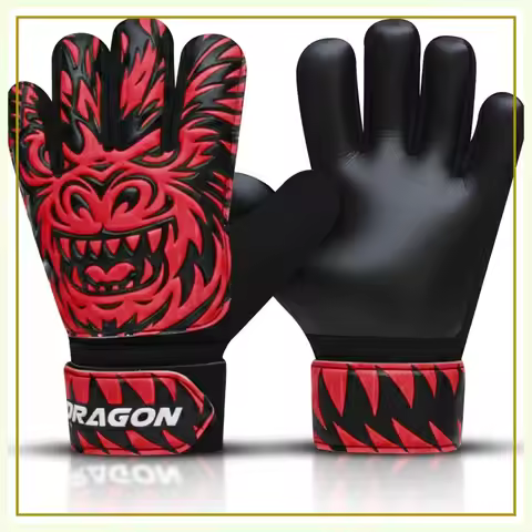 Youth Soccer Goalie Gloves with Latex Palms for Kids, Breathable Fit for Training & Matches