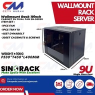 Wallmount Rack Server 9U, Single Door Server Rack 9U