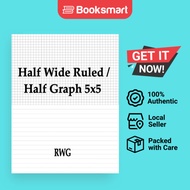 Half Wide Ruled  Half Graph 5x5 - Paperback - English - 9781684119967