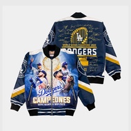 HOCKY Varsity Bomber Jacket LA Dodgers Casual Vintage Full Printing Men's Women's Latest Premium