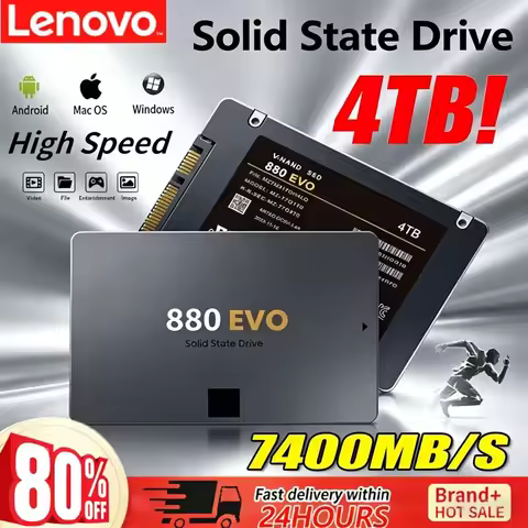 Lenovo New SSD 880 EVO 2TB 4TB Internal Solid State Drives Hard Disk SATA 3.0 MLC 2.5 Inches for Lap
