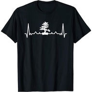 Bonsai Lover Shirt Funny Bonsai Tree Heartbeat Bonsai T-Shirt