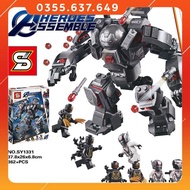 lego super hero assembly 76124 War Machine Buster lepin 07120, SY1331 Puzzle Toys for babies