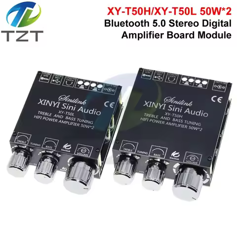 XY-T50H XY-T50L TPA3116D2 2x50W Bluetooth 5.0 Subwoofer HIFI Speaker Dual Channel Digital Audio Powe