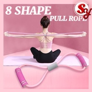 (8 Shape)Pull Rope Elastic Bands Yoga Exercise Chest Expander Pilates Expansion Sport Training Pulli