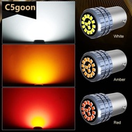 C5GOON 1Pc 12V LED Car Bulbs Turn Signal Parking Brake Lights 2016-15SMD White Amber Red P21W 1156 B