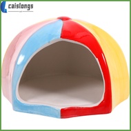 caislongs Hamster Hideout for Chinchilla Ceramic Bed