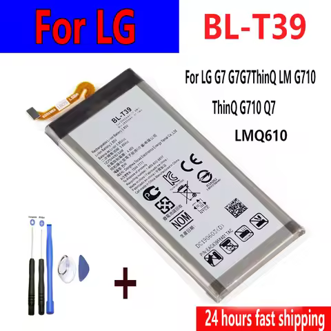 ISUNOO BL-T39 3000mAh Battery For LG G7 G7ThinQ LM G710 ThinQ G710 Q7 LMQ610 Quickly Charge the Phon