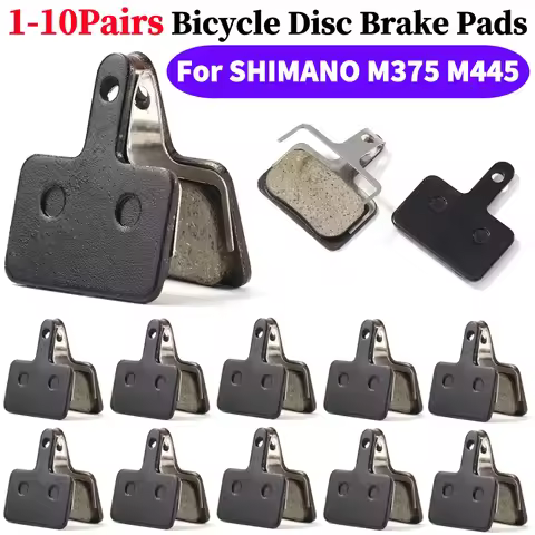 1-10 Pairs Resin Semi-Metallic Bicycle Brake Pads For Shimano B01S M375 M395 M446 M485 M486 M416 MTB