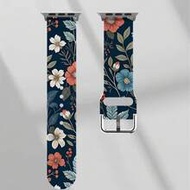 1pc Soft Elastic Breathable Floral Pattern Replacement Wristband Strap Compatible With Samsung, Garm
