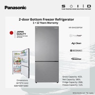 Panasonic 2-door 422L Bottom Freezer Refrigerator, NR-BX421BPSM