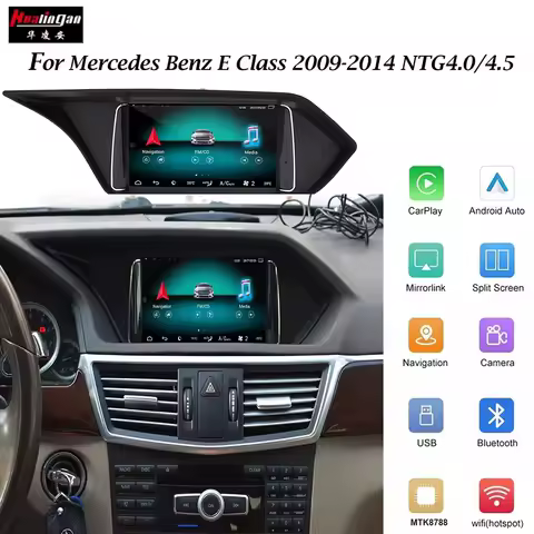 Android 14 car multimedia DVD stereo radio GPS glonss CarPlay for Benz E W212 S212 E63(2009 2017)2 D
