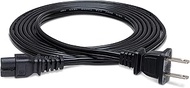 Hosa PWP-461 IEC C7 polarized to NEMA 1-15P Power Cord, 8 Feet