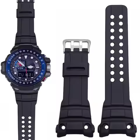 For Casio G-SHOCK Series Navigation Master 5371 GWN-1000B/GWN-1000 Resin Silicone Strap Accessories 