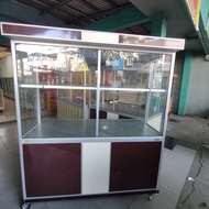 steling rak kaca nasi padang P150 L70 T180cm
