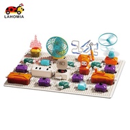 LAHOMIA Electronic Building Blocks No Soldering Science Circuit Kit Electric Science Circuit Kit LED