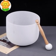 Toplan Crystal Quartz Singing Bowl 8 Inch 432Hz Yoga Meditation Sound Bowls Professional  Crystal Bo