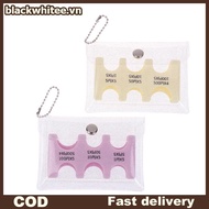 BWHTE Coin Dispenser Keychain Transparent Coin Collection Purse Wallet Portable Japan Coin Holder Co