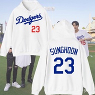 Dodgers Sweatershirt Heseung Jungwon Jay Jake Sunghoon Sunoo Ni-Ki Hoodie Cotton Pullover Hooded Cas