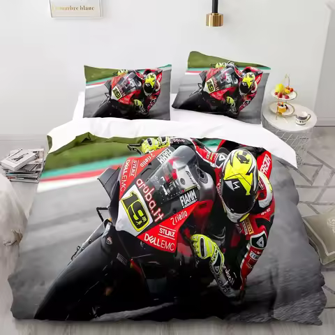 Marquez 93 Bedding Set Duvet Cover Pillowcases Twin Full Queen King Bed Linen 3D Print Marc Marquez 