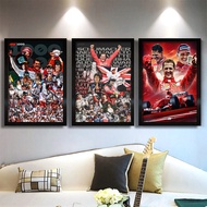 F1Racing Poster Motorcycle Enthusiast Modern Decorative Hanging Painting Restaurant Bedroom Wall Sti