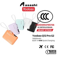 (3C QR Certified) Yoobao Q12PRO-G2 10000mAh 45W Power Bank - Black / Blue / White / Orange / Purple 