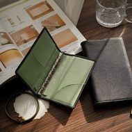 Purple A7 Portable Small Ring Leather Binder 11mm