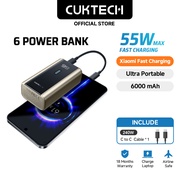 CUKTECH Mini Powerbank 55W Max Fastcharging 6000mAh Powerbank PD3.0 Xiaomi 55W Max Samsung 45W iP16/