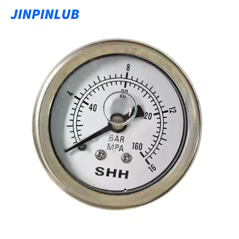 Jinpinlub Radial Immersion 160bar Shockproof Hydraulic Pressure Gauge Meter For Water Gas Oil Pressu