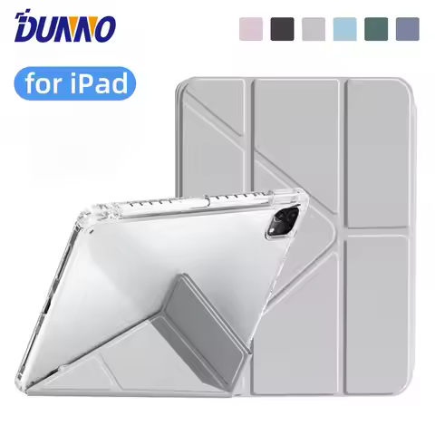 For iPad 10th Generation Case Y-fold Track Clear Cover for Air 4 5 6 10.9in 11in 13in For Air 2 9.7 