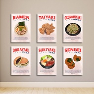 WALL DECORATION RESTAURANT CAFE DECORATION JAPANESE MINIMALIST RAMEN UDON DORAYAKI BLASTER