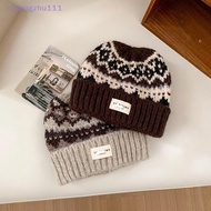 [ruiqingzhu] Fashionable Knitted Stocking Hat Big Head Circumference Display Face Small Hat Loose Co