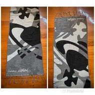 Vivienne Westwood 西太后 黑灰色 披肩 / 圍巾 / 頸巾 / scarf / shawl/ 意大利製 made in Italy