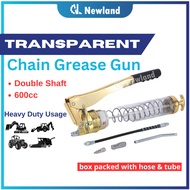 Transparent Grease Pump Double Shaft / Grease Gun / Pam Gris - 600cc